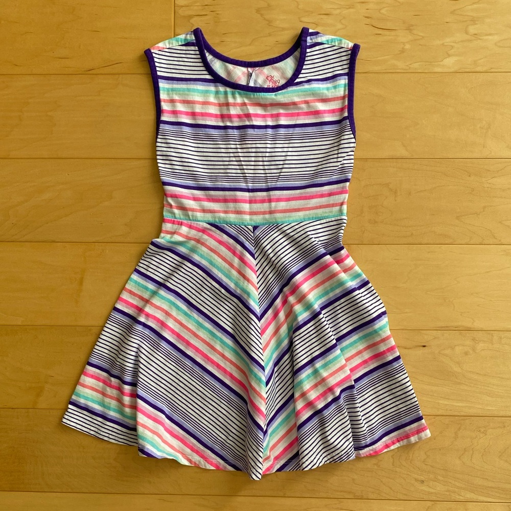 Children’s Place Cotton Striped Tank Dress